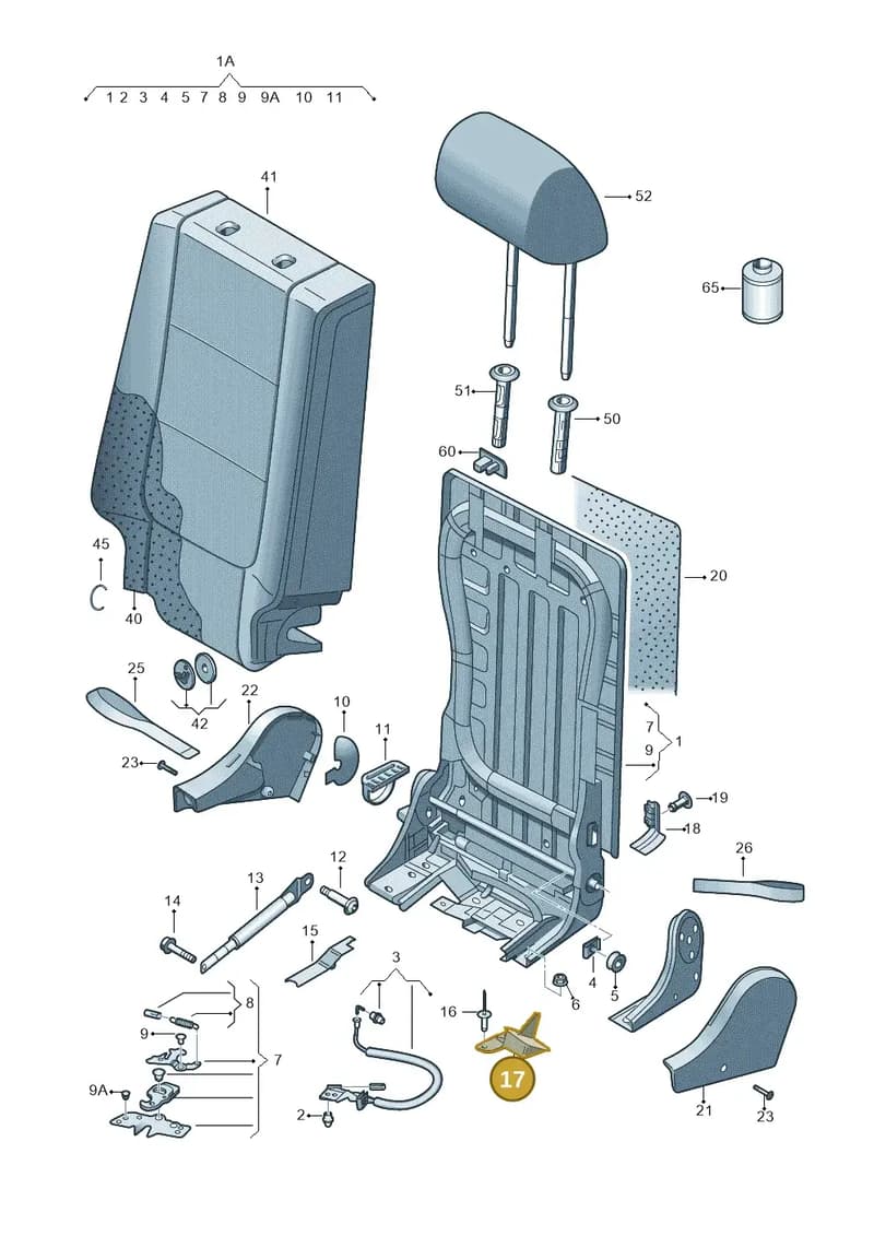 5M0885192 — SEAT Altea XL (2013-) diagram 459885600, position 17