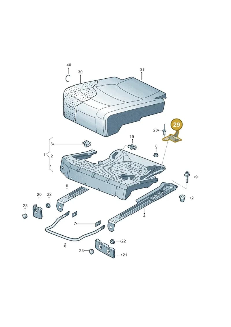 5M0885192 — Volkswagen Tiguan (2011-2018) diagram 719885020, position 29