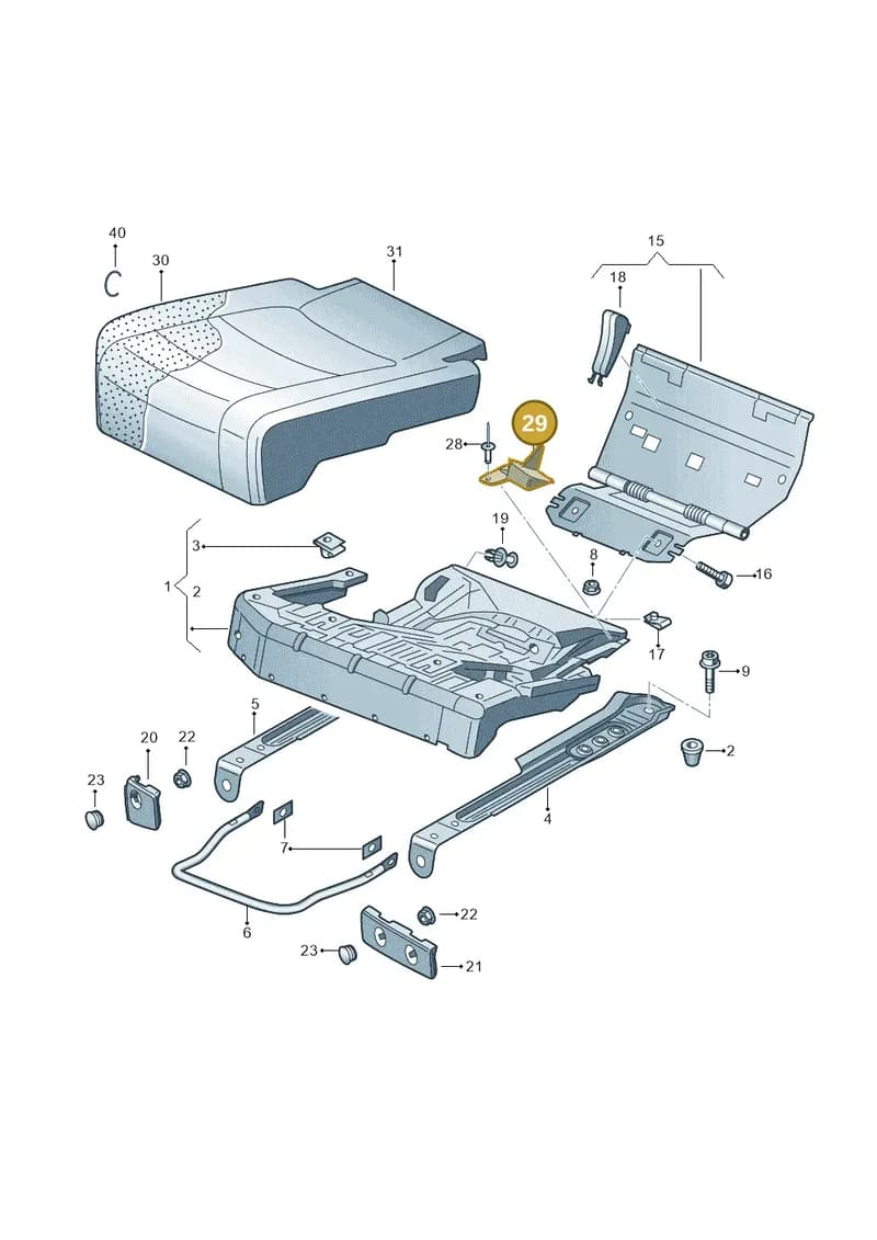 5M0885192 — SEAT Altea XL (2013-) diagram 459885200, position 29