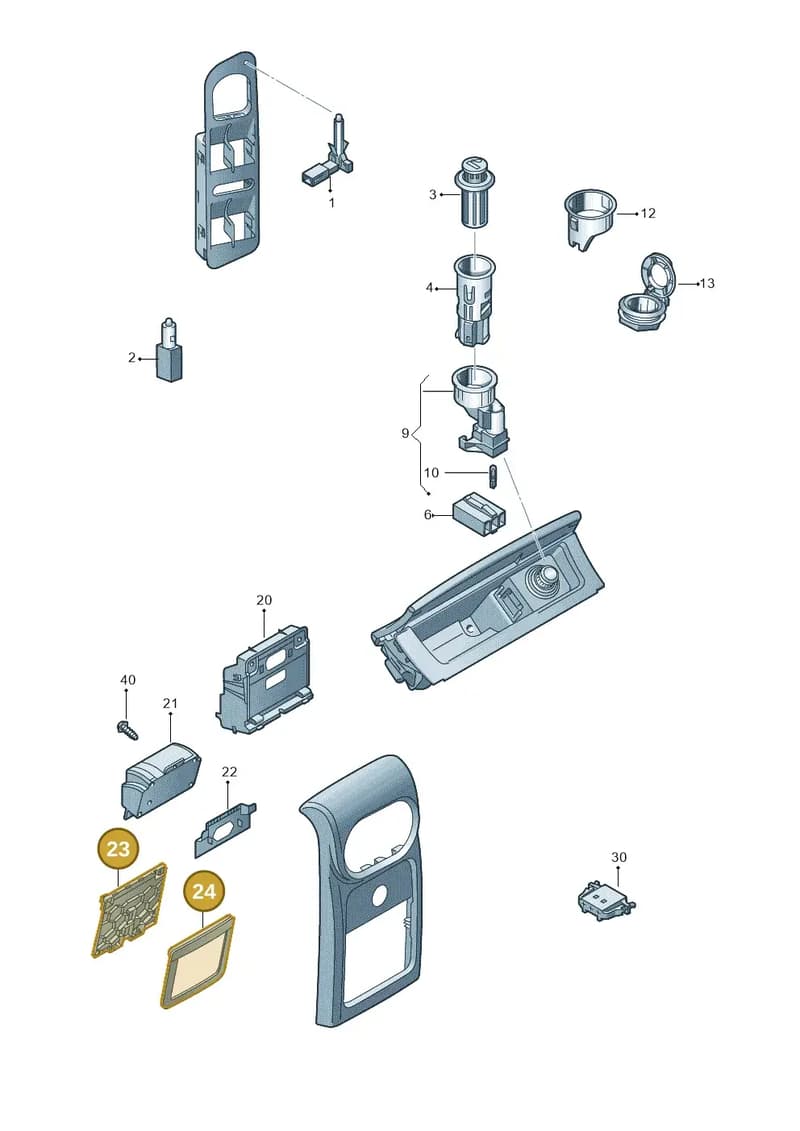 5M091931382V — Volkswagen Tiguan (2011-2018) diagram 634919200, position 23+24