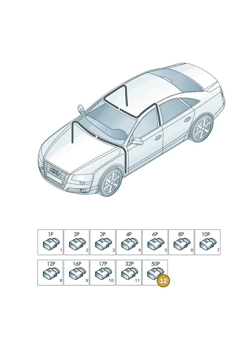5M0973050 — Audi A8 (2013-2018) diagram 771971820, position 12