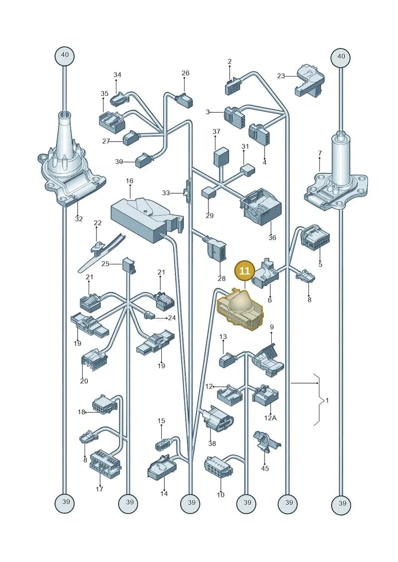 5M0973050D — Volkswagen New beetle (2011-2016) diagram 715971820, position 11