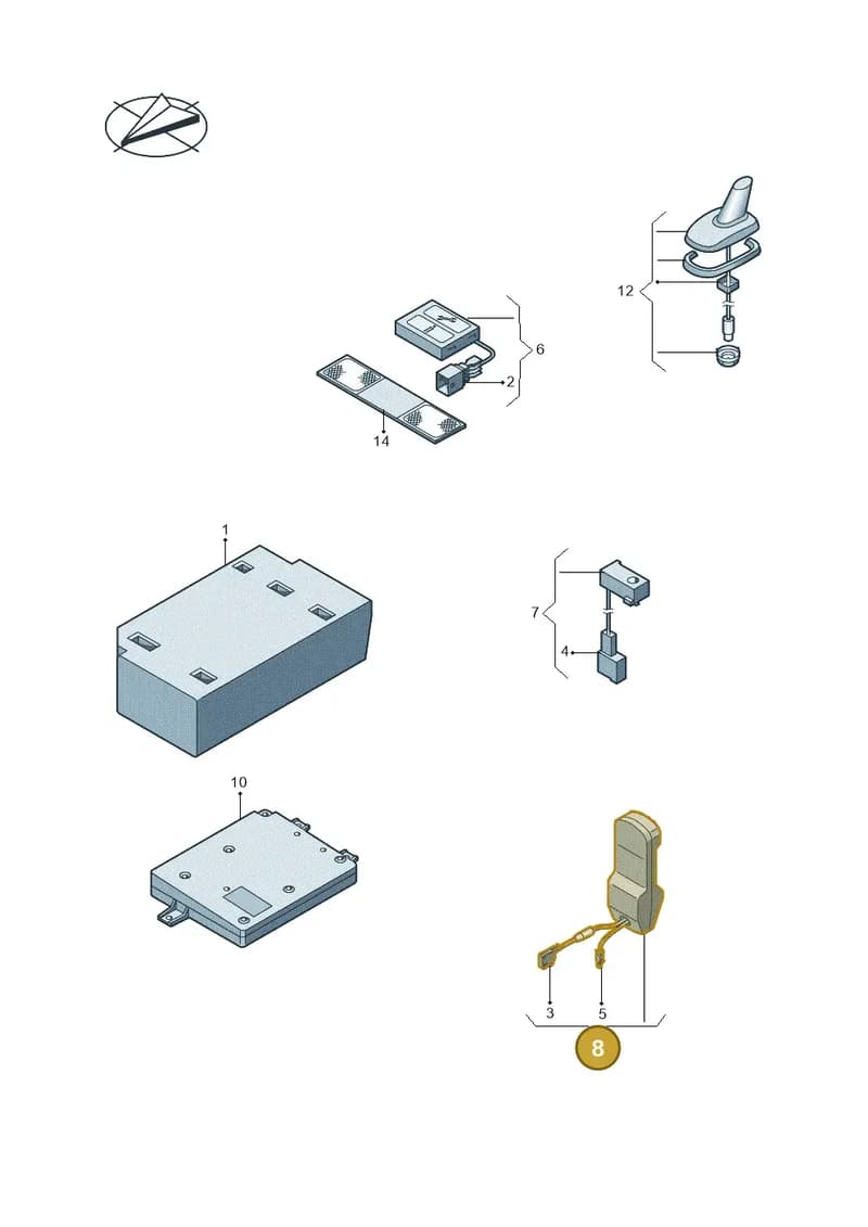 5M1035716B — Volkswagen Golf Plus (2011-2014) diagram 651035560, position 8