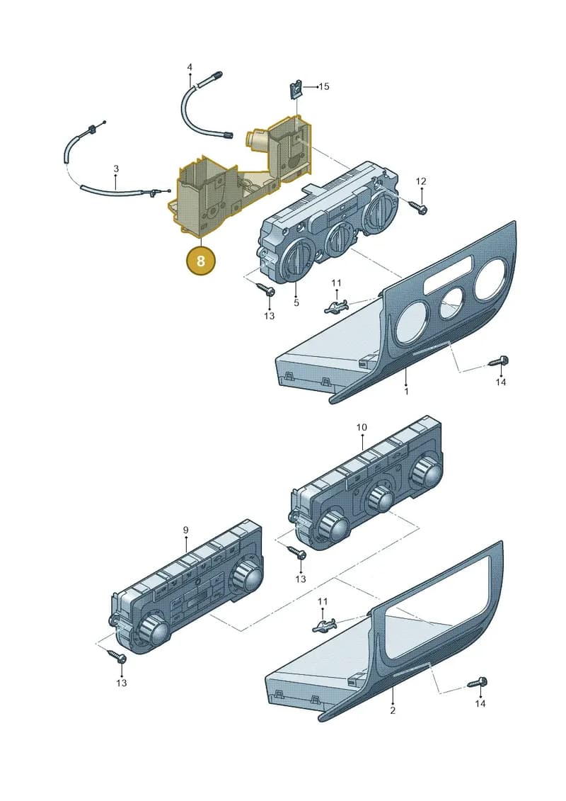 5M1819045A — Volkswagen Tiguan (2011-2018) diagram 634819410, position 8