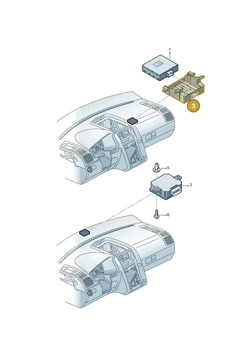 5M1971846B — SEAT Alhambra Stylance (2010-2013) diagram 689919220, position 3