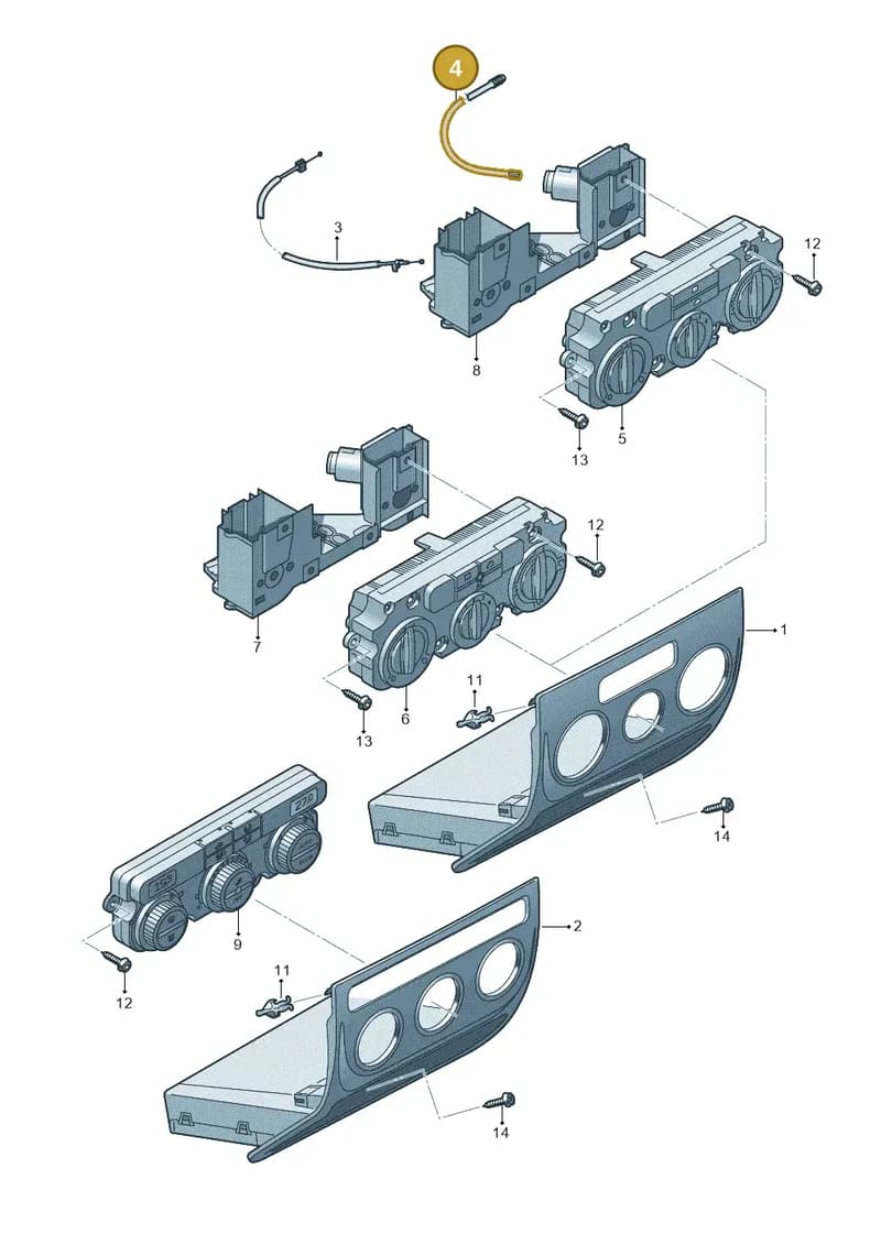 5M2819287 — Volkswagen Golf Plus (2011-2014) diagram 459819400, position 4
