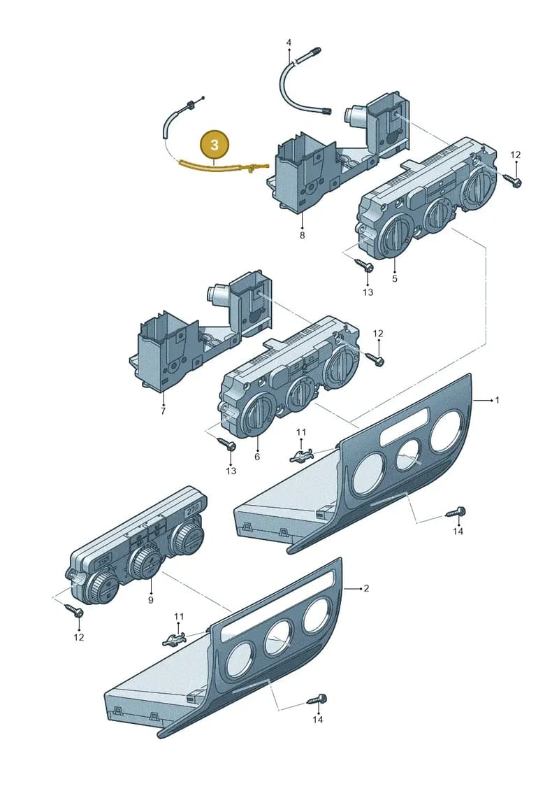 5M2819815 — Volkswagen Golf Plus (2011-2014) diagram 459819400, position 3