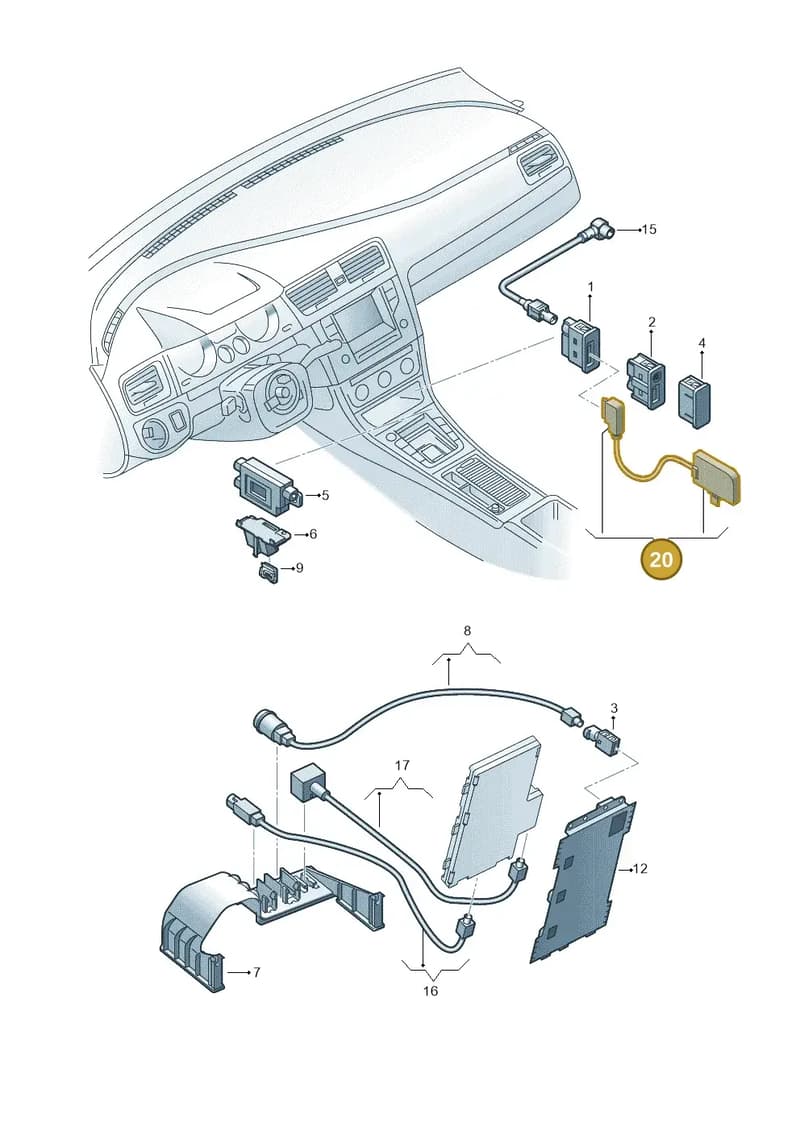 5N0035554C — Volkswagen Golf Estate (2013-2017) diagram 746035780, position 20