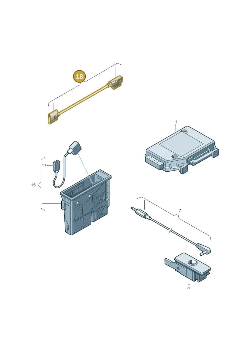 5N0035554D — Volkswagen Jetta (2010-2014) diagram 474035780, position 18