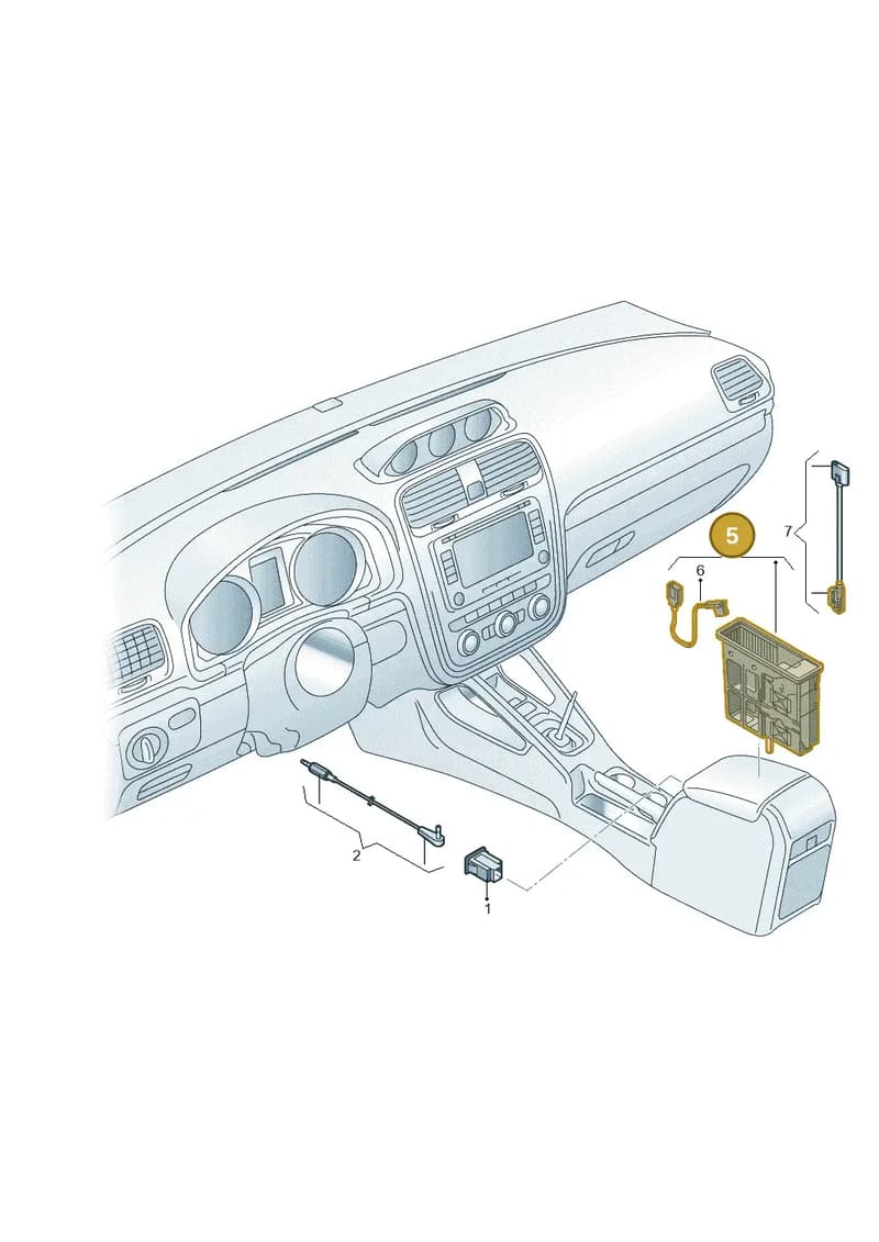 5N0035728G — Volkswagen Scirocco 2.0 (2014-2017) diagram 786035780, position 5