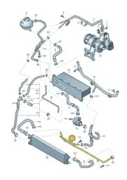 5N0121070S Volkswagen Coolant Pipe