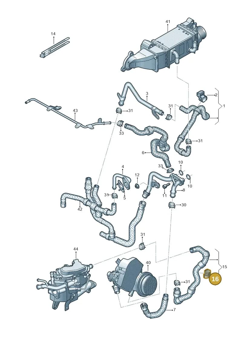 5N0121093N — Audi A1 Sportback (2014-2018) diagram 792121120, position 16