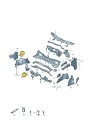 5N0121409 Volkswagen Retainer for Reservoir