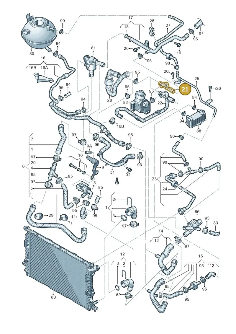 5N0122058A — Audi Q3 (2014-2019) diagram 728121200, position 21