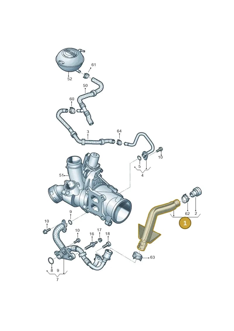 5N0122073AH — Audi Q3 (2014-2019) diagram 855121320, position 1