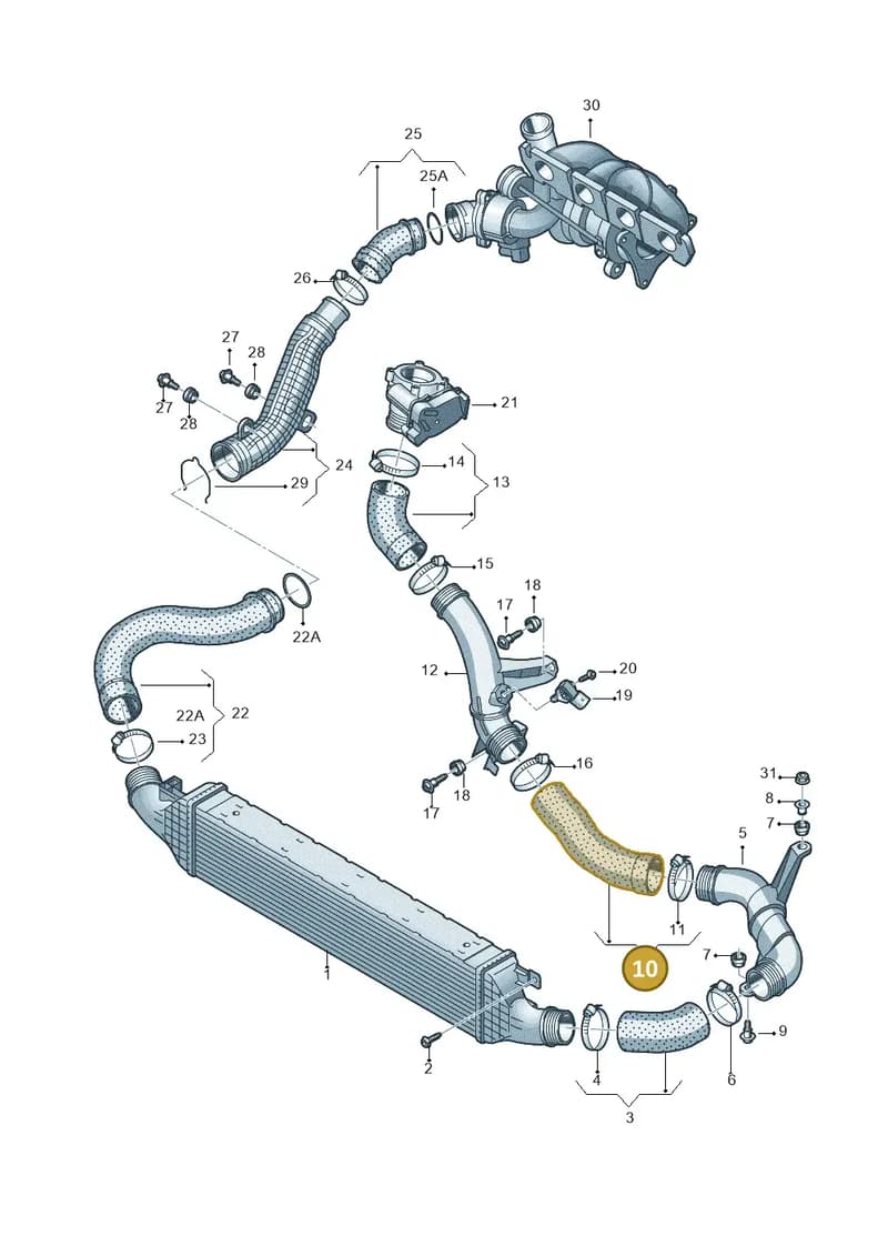 5N0145834L — Audi Q3 (2014-2019) diagram 728145900, position 10