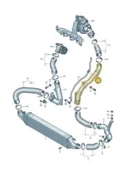 5N0145840L Volkswagen Air Pipe