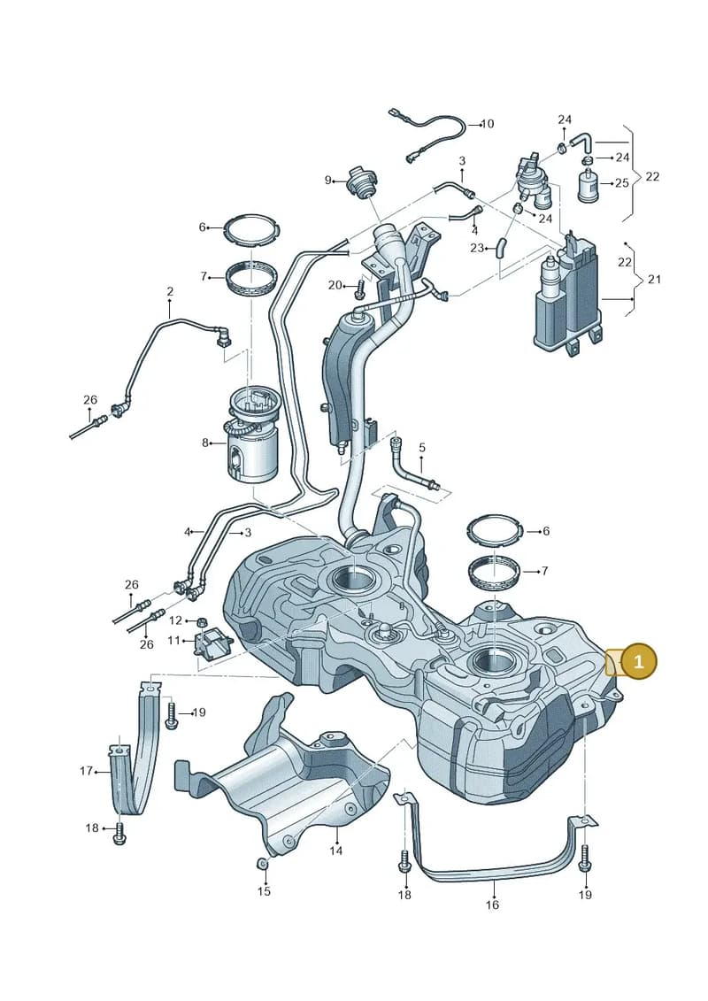 5N0201060BF — Audi Q3 (2014-2019) diagram 719201450, position 1