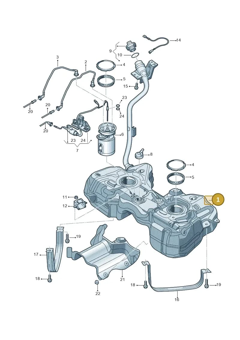 5N0201060BM — Volkswagen Tiguan (2011-2018) diagram 719201600, position 1