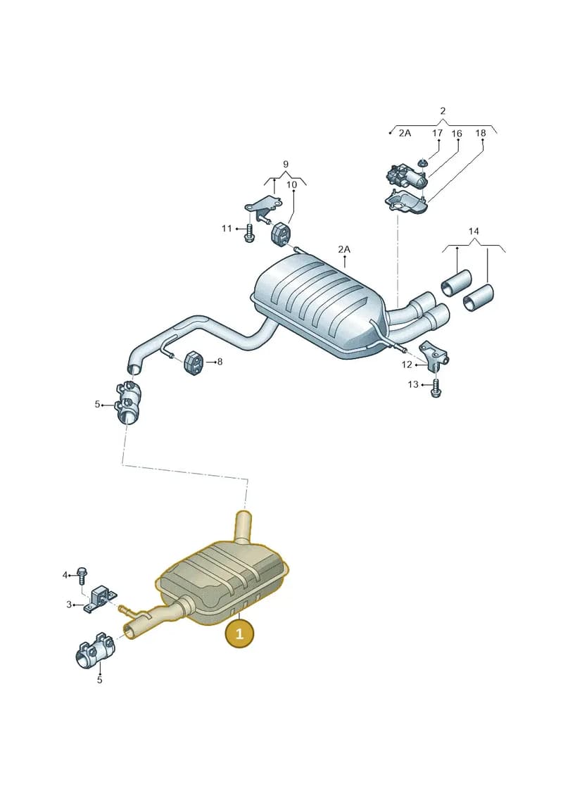 5N0253409L — Audi Q3 1.4 (2016-) diagram 855253840, position 1
