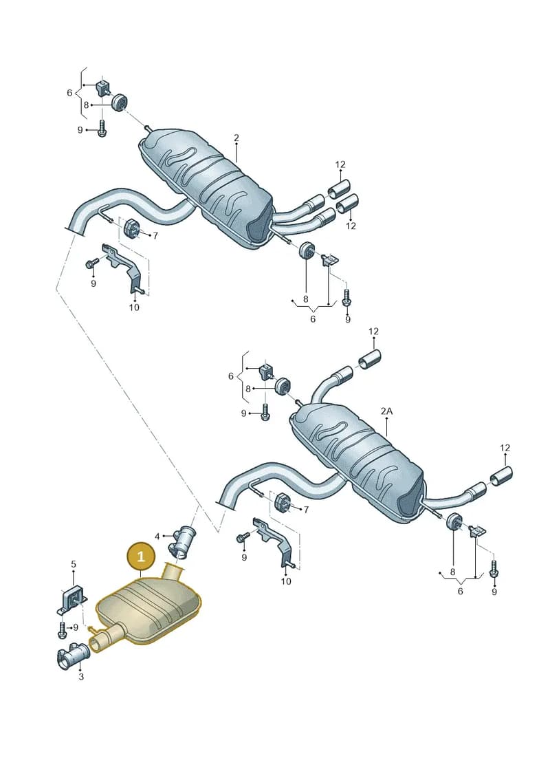 5N0253409P — Audi Q3 (2014-2019) diagram 855253870, position 1