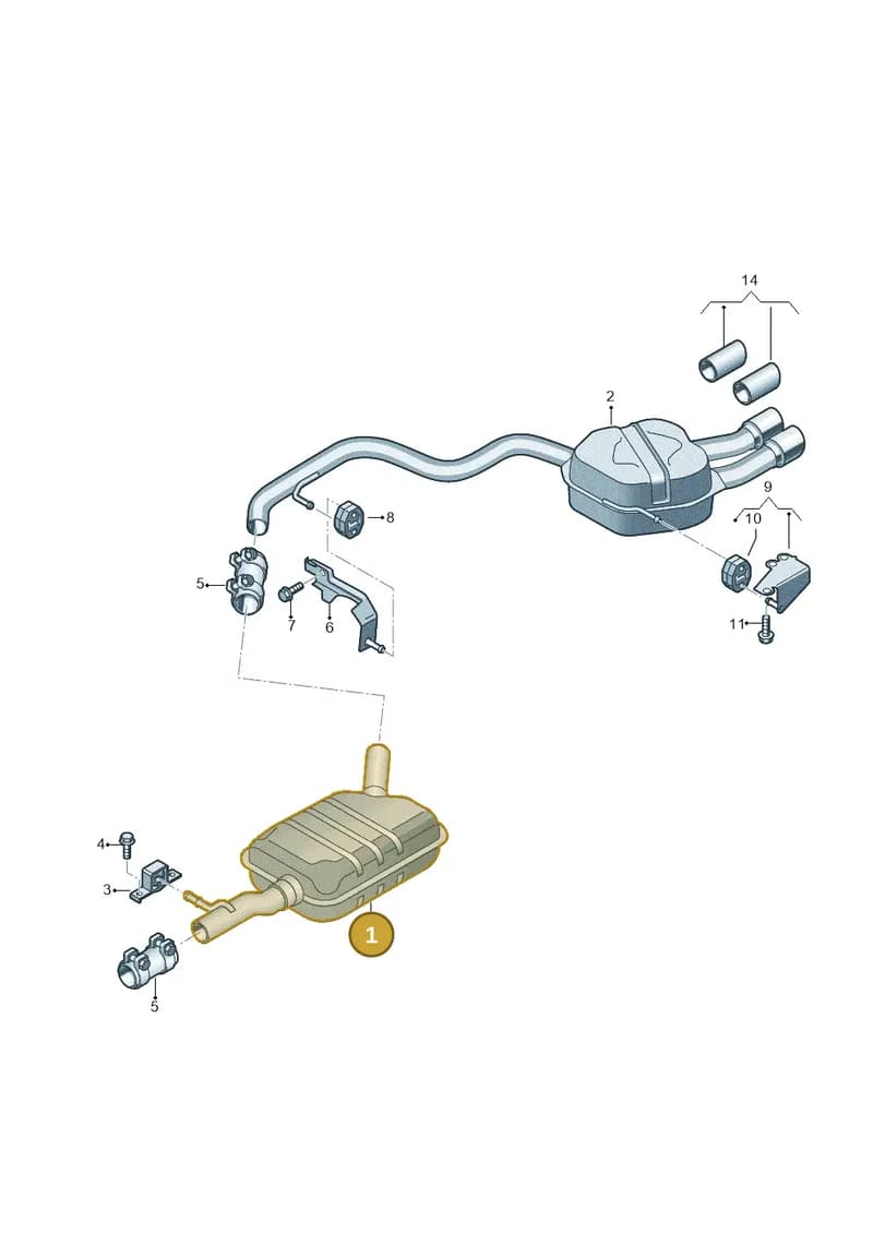 5N0253409S — Audi Q3 (2014-2019) diagram 855253950, position 1