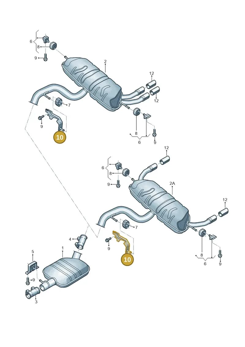 5N0253461M — Audi Q3 (2014-2019) diagram 855253870, position 10