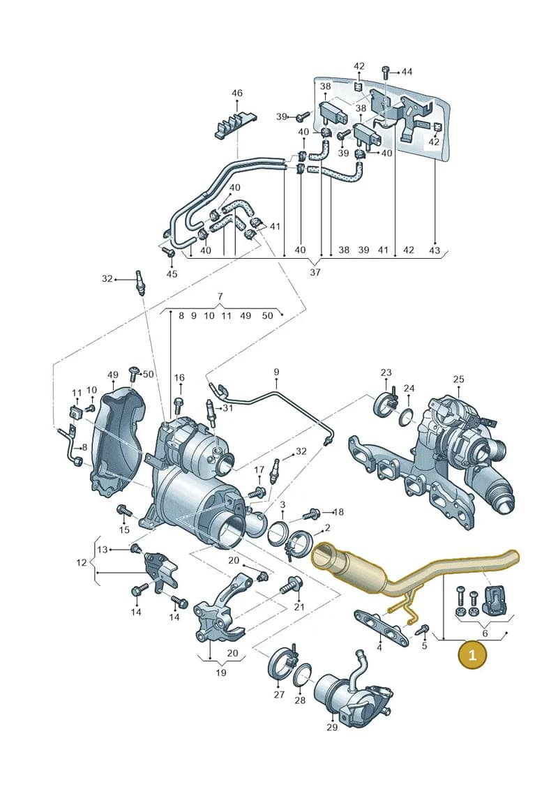 5N0254303G — Audi Q3 (2014-2019) diagram 855253700, position 1