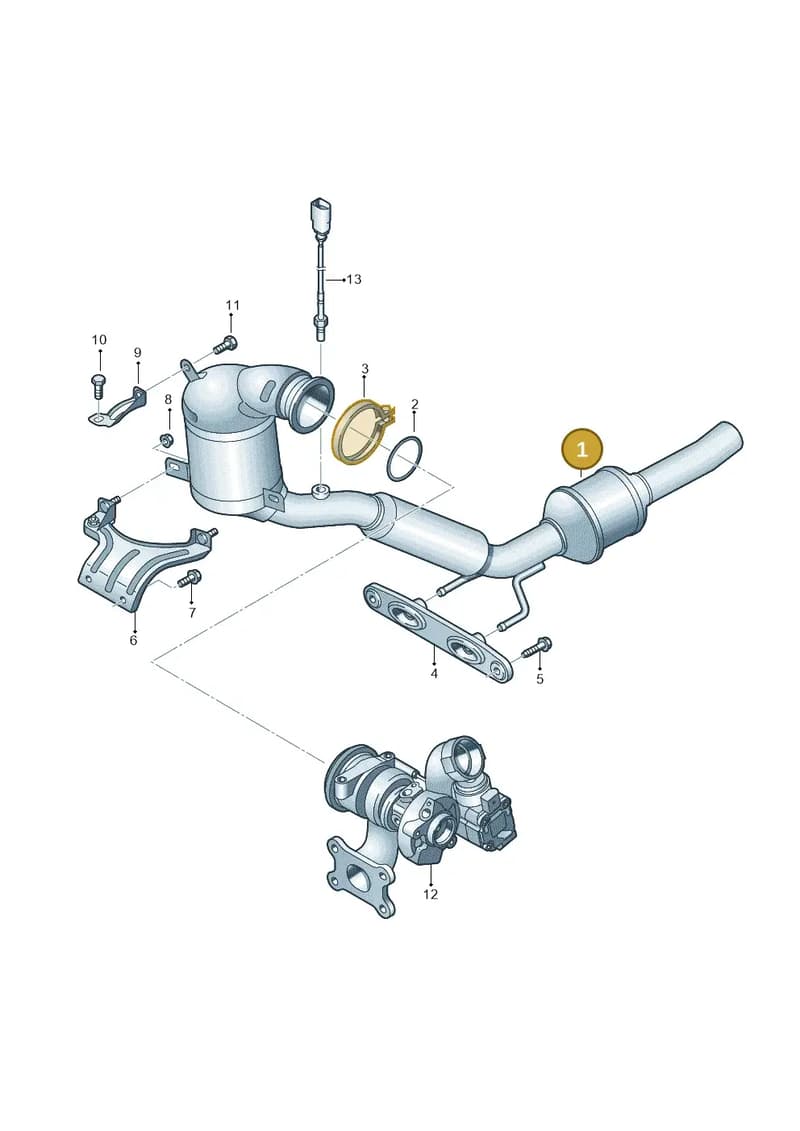 5N0254501JX — Volkswagen Tiguan (2011-2018) diagram 793253200, position 1