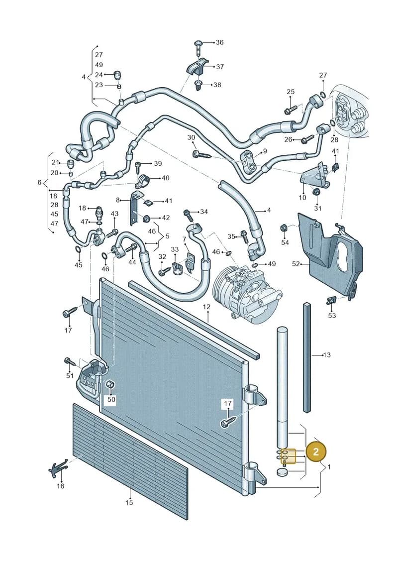 5N0298403 — Volkswagen TIGUAN                 08> (2007-) diagram 409260410, position 2