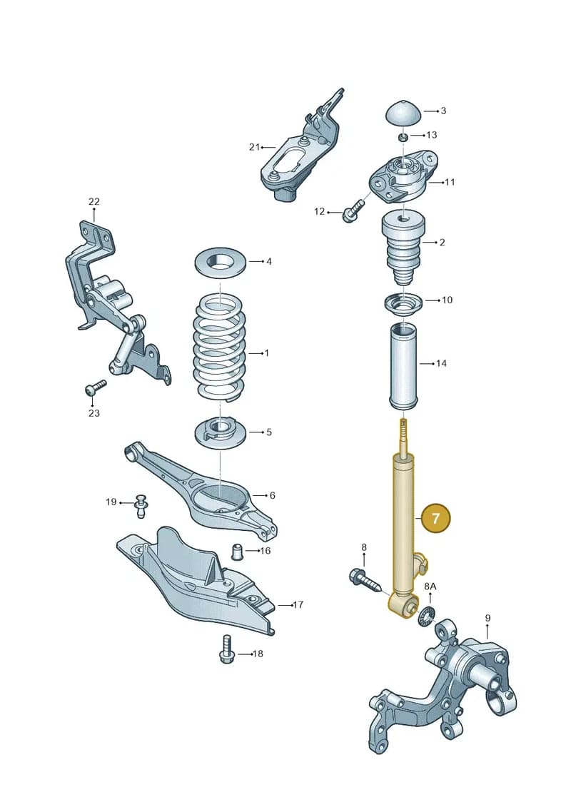 5N0513045D — Audi Q3 (2014-2019) diagram 645511100, position 7