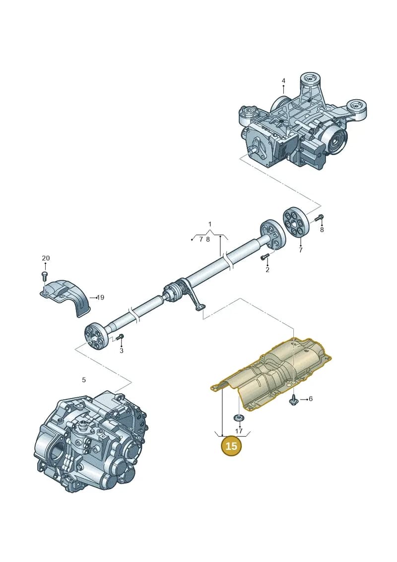 5N0521441 — Volkswagen Tiguan (2011-2018) diagram 634521100, position 15