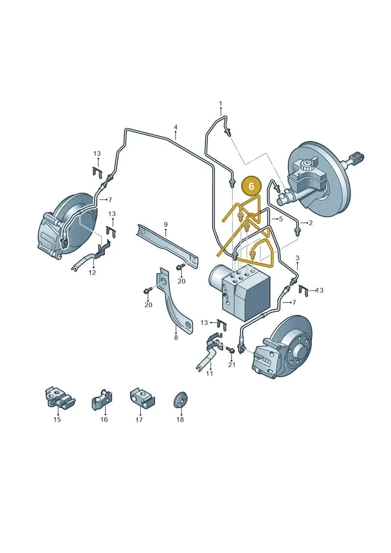 5N0614726D — Volkswagen Tiguan (2011-2018) diagram 634611200, position 6