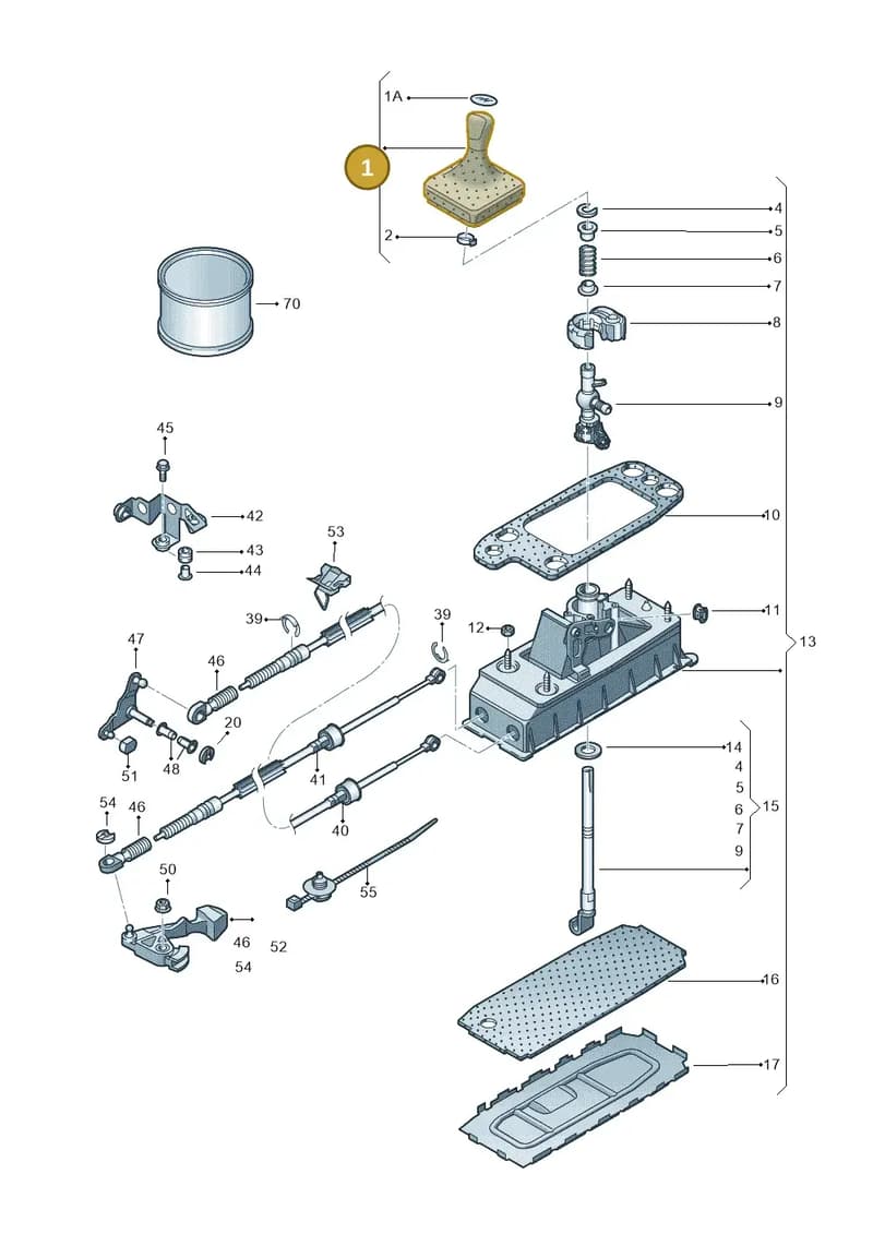 5N0711113ABMIS — Volkswagen Tiguan (2011-2018) diagram 615711300, position 1