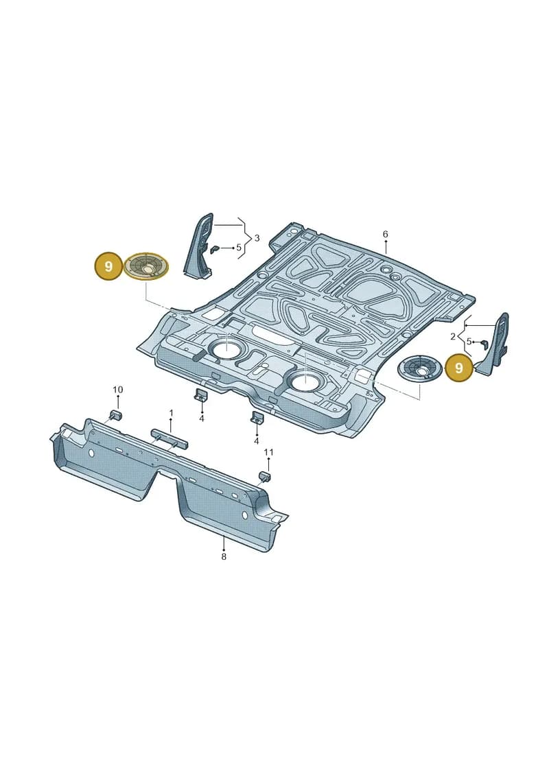 5N0803961 — Volkswagen TIGUAN                 08> (2007-) diagram 634803500, position 9