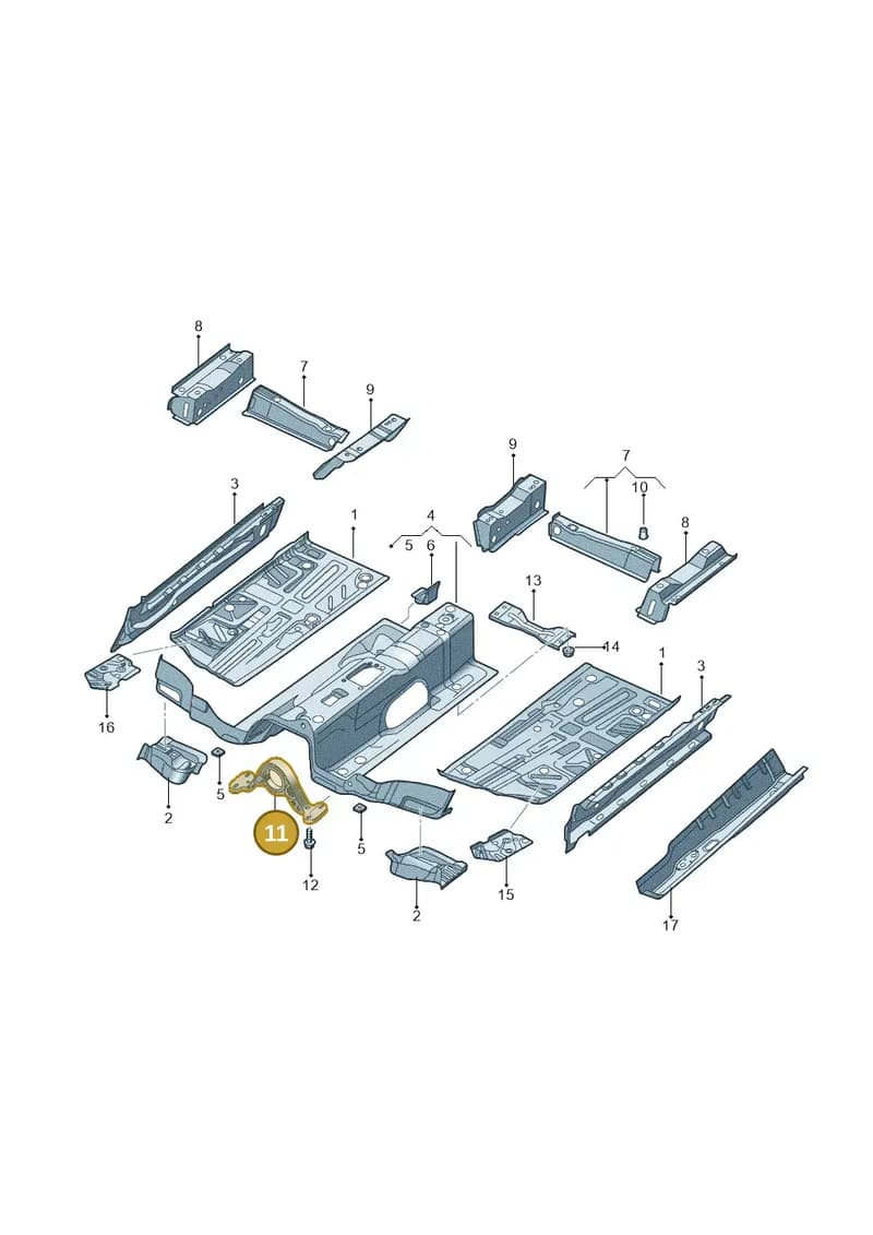 5N0804421 — Audi Q3 quattro 2.0 (2016-2019) diagram 895803020, position 11
