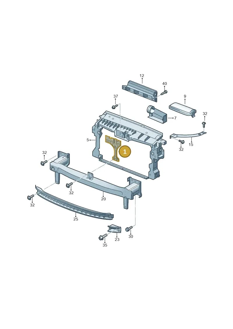 5N0805567E — Volkswagen Tiguan (2011-2018) diagram 634805000, position 1