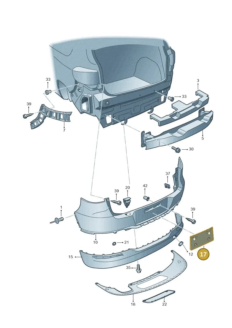 5N08078479B9 — Volkswagen Tiguan (2011-2018) diagram 634807500, position 17