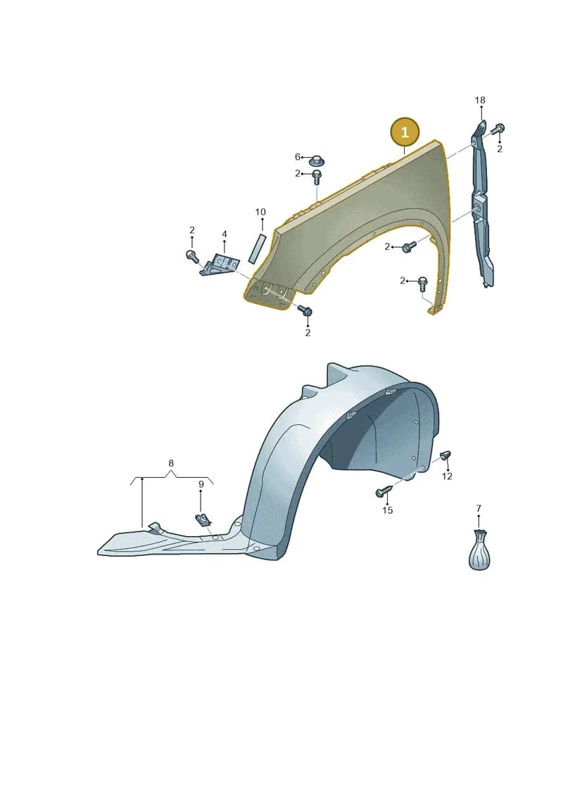 5N0821106A — Volkswagen Tiguan (2011-2018) diagram 634821000, position 1