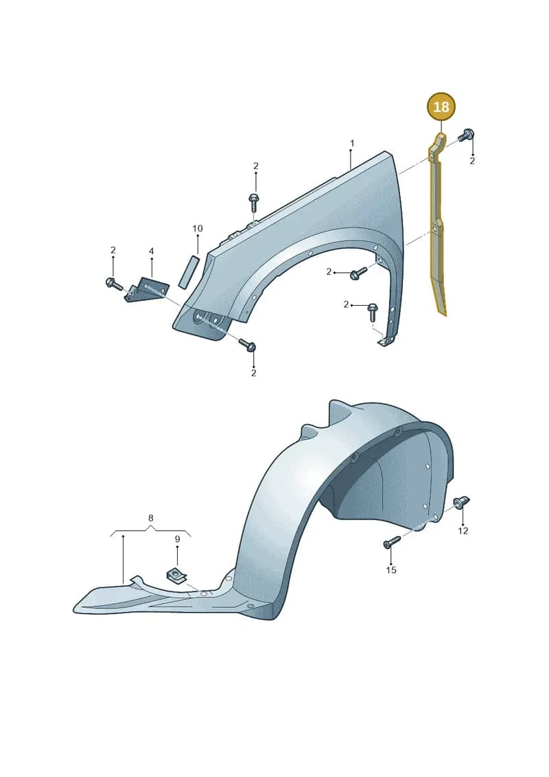 5N0821112 — Volkswagen Tiguan (2009-2019) diagram 688821000, position 18