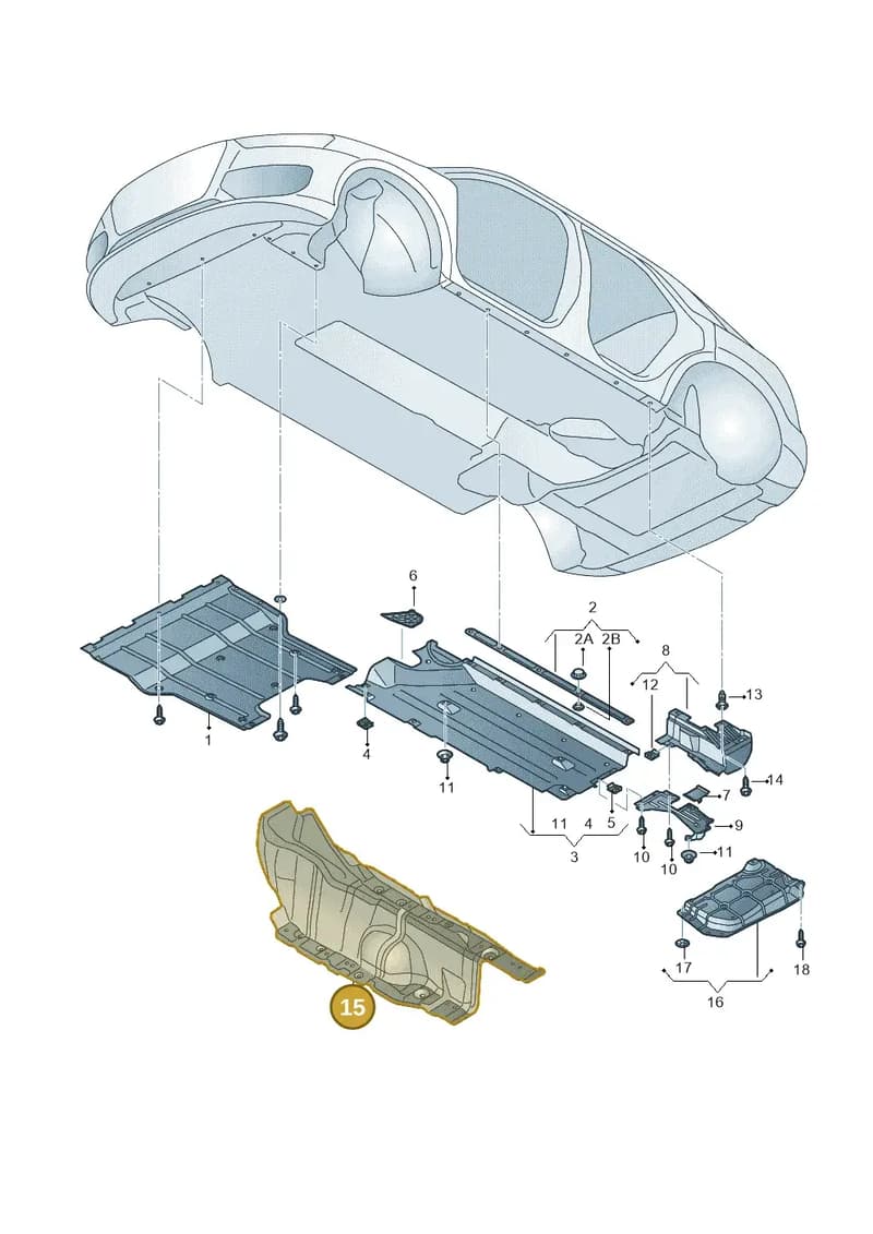 5N0825671D — Audi Q3 1.4 (2016-) diagram 855825000, position 15
