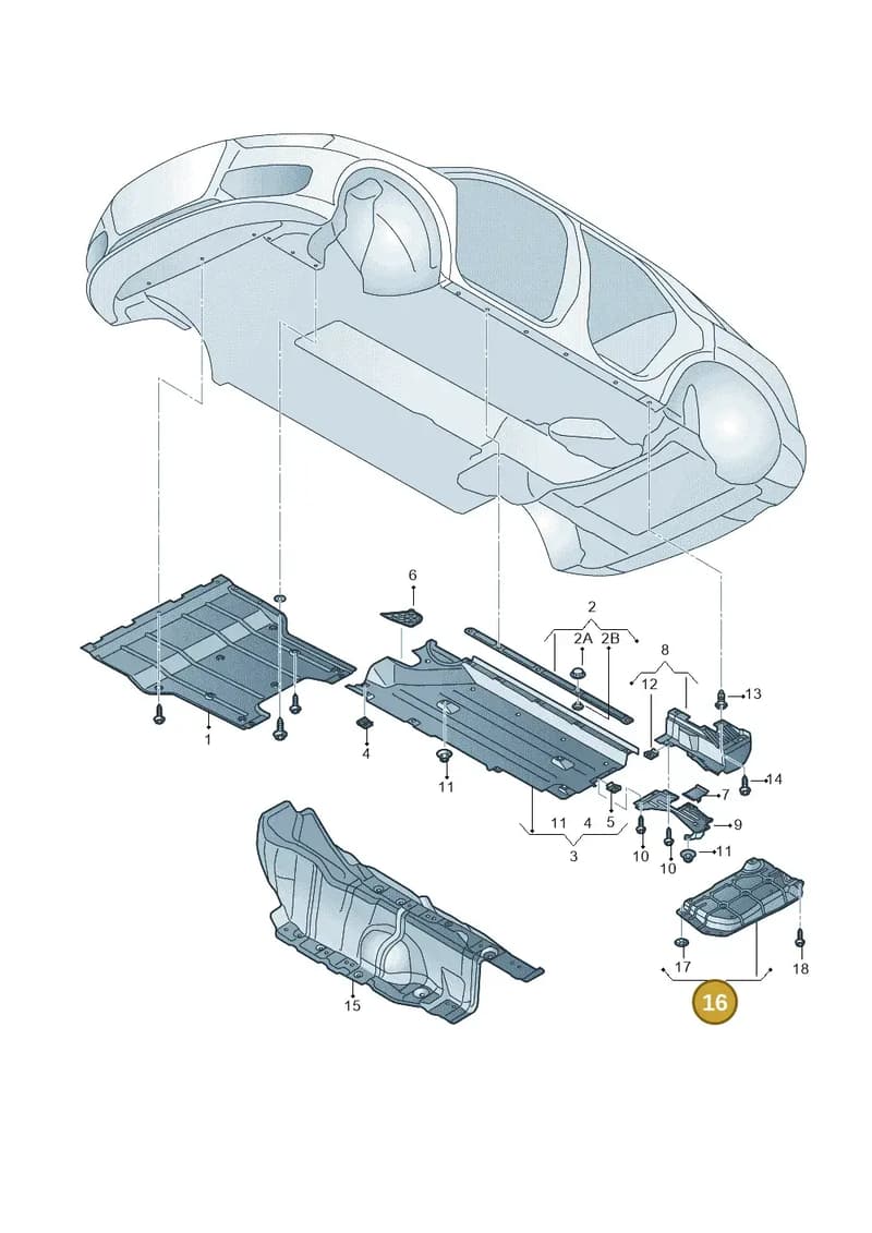 5N0825701K — Audi Q3 (2014-2019) diagram 855825000, position 16