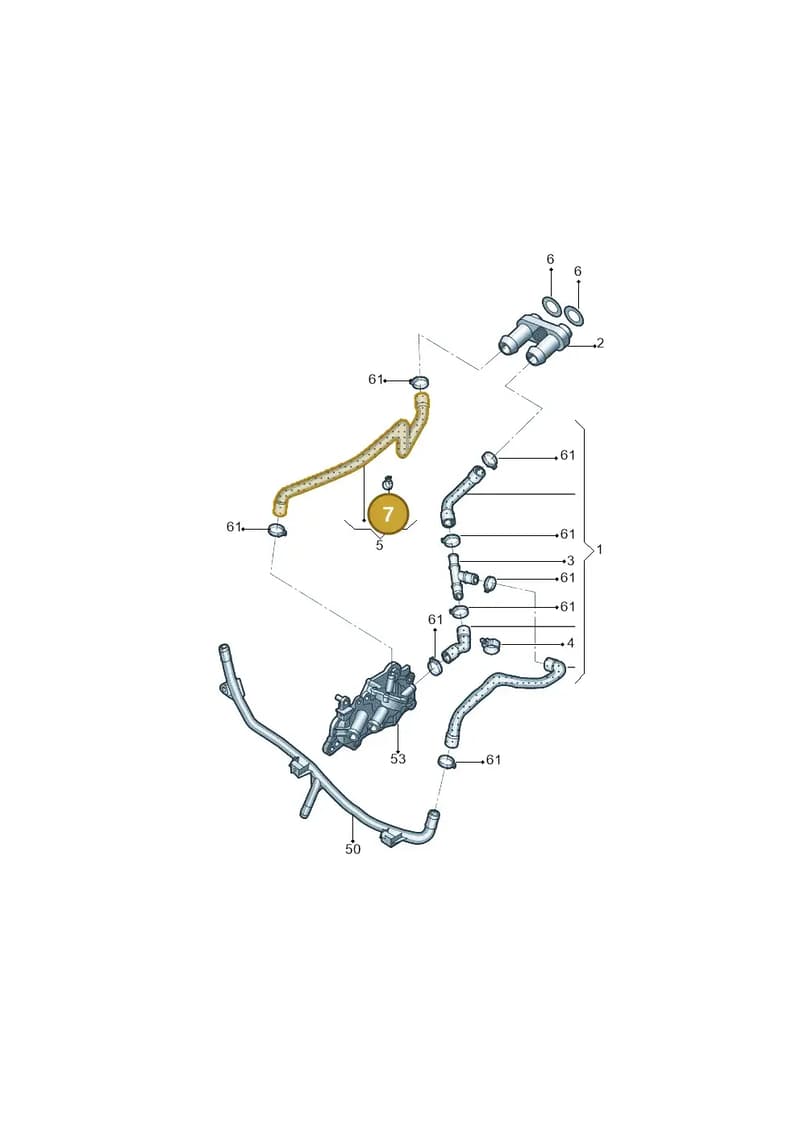 5N0825747G — Volkswagen New Polo (SVW) (2010-2019) diagram 713121320, position 7