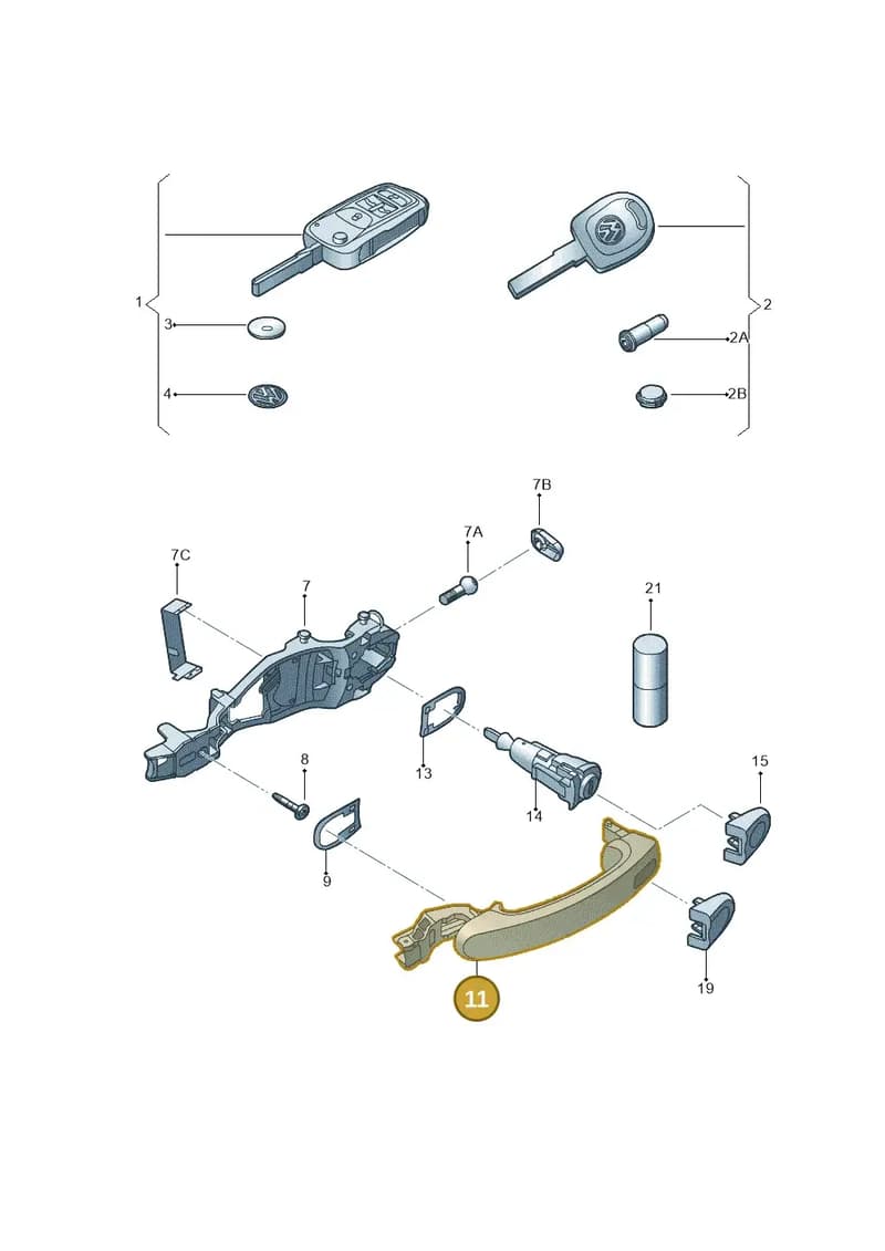 5N0837205LGRU — Volkswagen New beetle (2011-2016) diagram 715837100, position 11