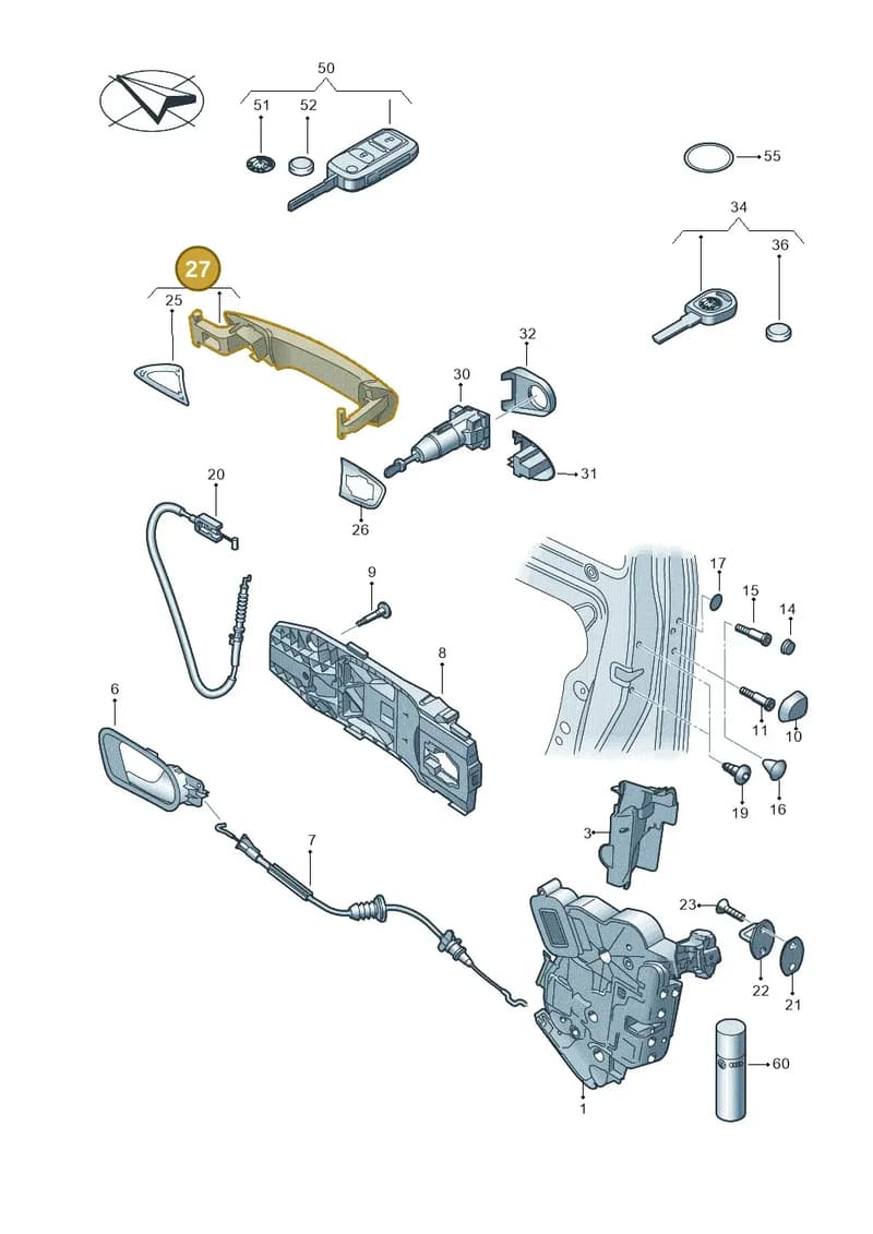 5N0837205LGRU — SEAT Toledo (2015-2019) diagram 727837000, position 27
