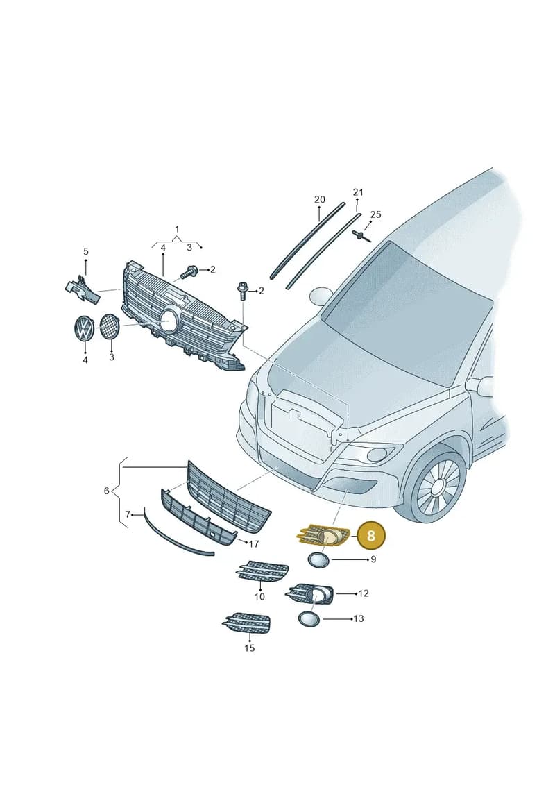 5N0853665H9B9 — Volkswagen Tiguan (2011-2018) diagram 719853100, position 8