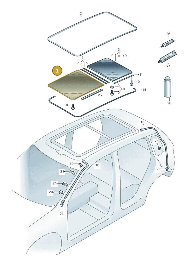 5N0877055B9B9 — SEAT Leon ST (2016-2020) diagram 634877000, position 1
