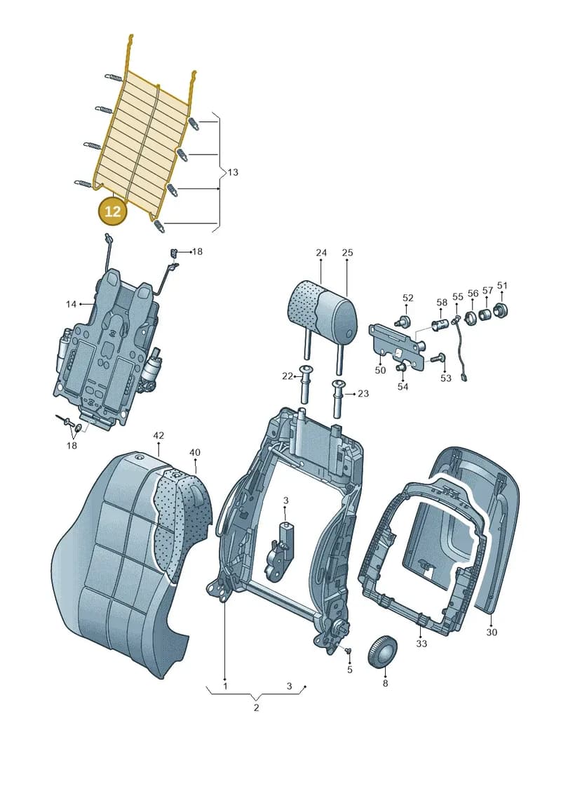 5N0881880K — Audi A4 av. 2.0 tdi (2011-2015) diagram 636881500, position 12