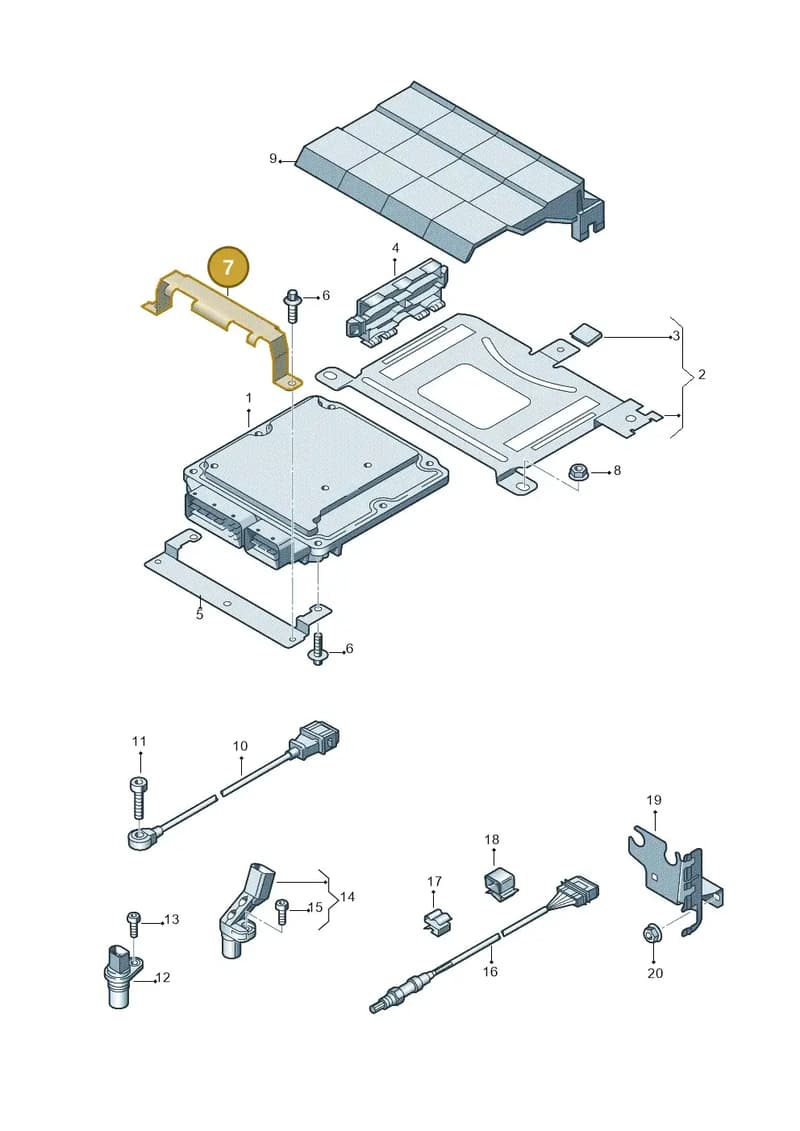 5N0907500C — Audi Q3 1.4 (2012-2016) diagram 728906000, position 7