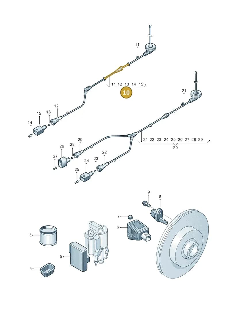 5N0927903Q — Volkswagen Tiguan (2009-2019) diagram 688927000, position 10